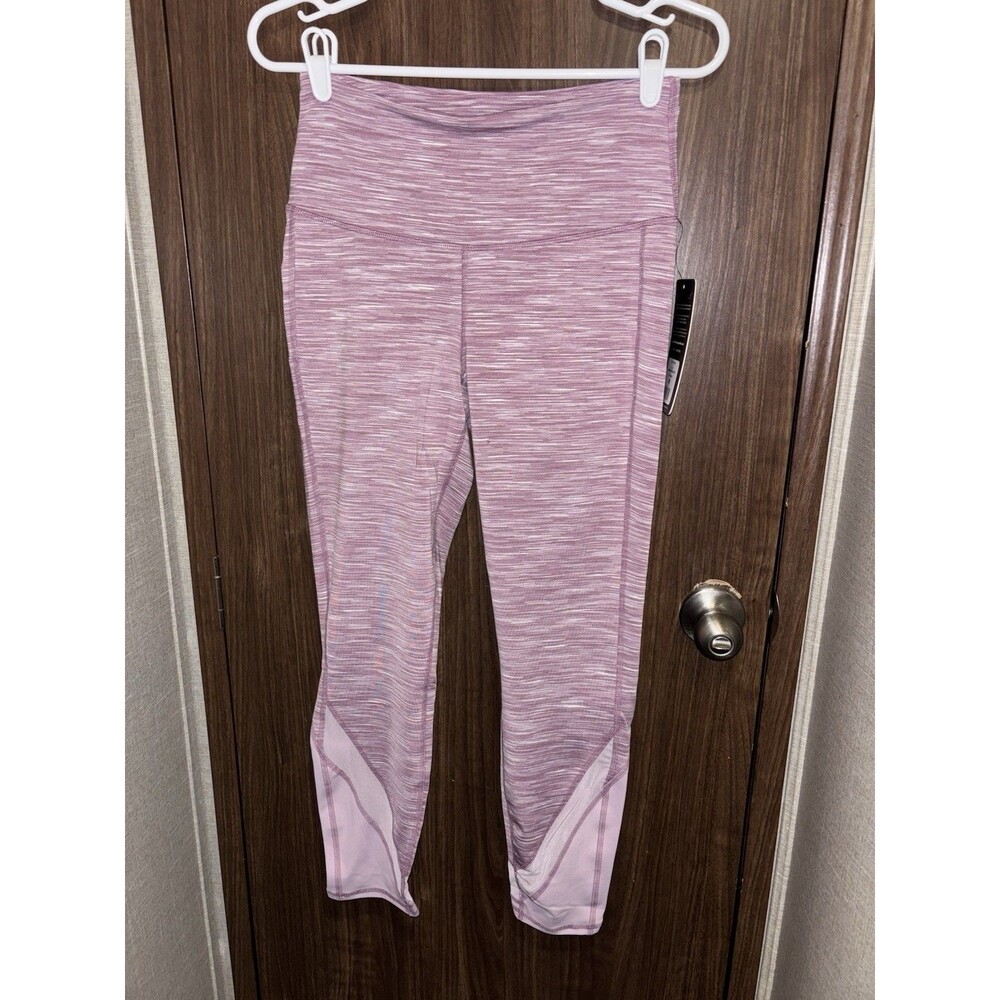 90 Degree by Reflex High-Waist Dawn Pink Space Dye Ankle Leggings Size M NWT
